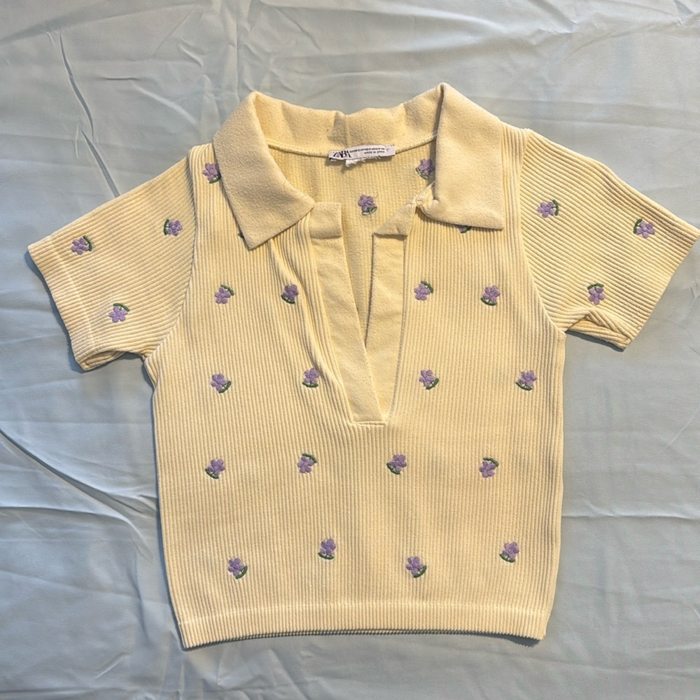 Zara Polo Knit T-shirt